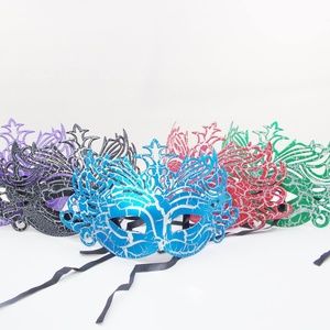 Crackle superhero mask in black and other colors